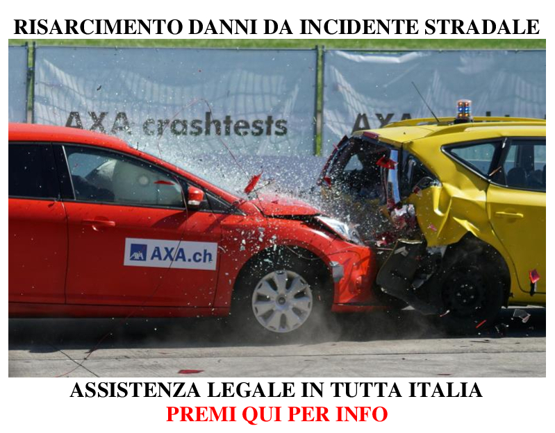 fac simile lettera di risarcimento danni da incidente stradale